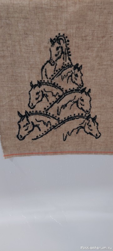 И мои кони (вышивка крестом)