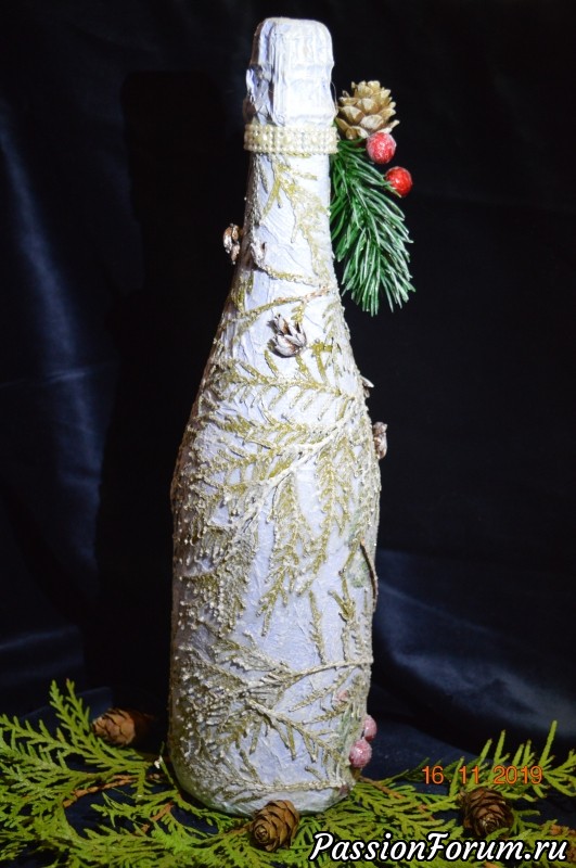 Конкурсная бутылка &quot;Птички-Синички&quot;.