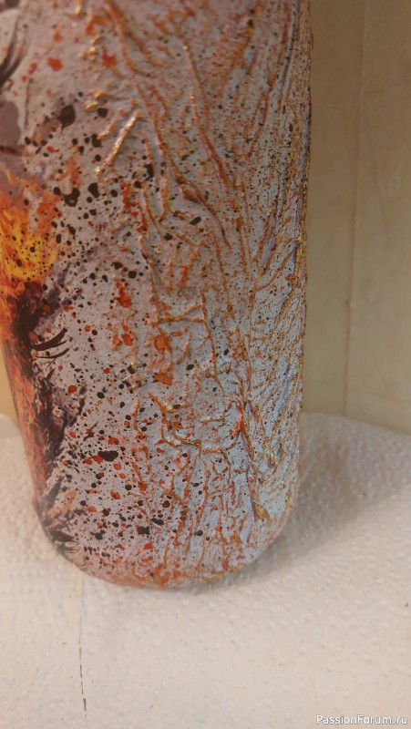 Праздничная бутылка игристого напитка “Властелин огня”