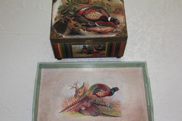 Фазанье настроение в декупаже.