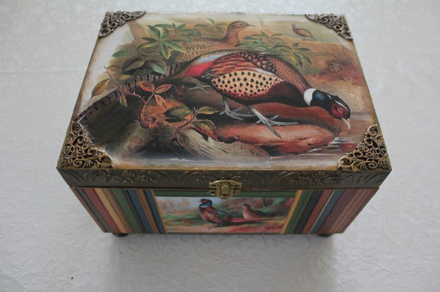 Фазанье настроение в декупаже.