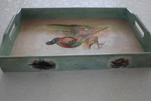 Фазанье настроение в декупаже.