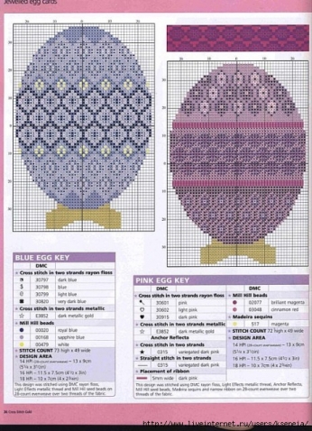 Пасхальная подборка схем для вышивки. (3)