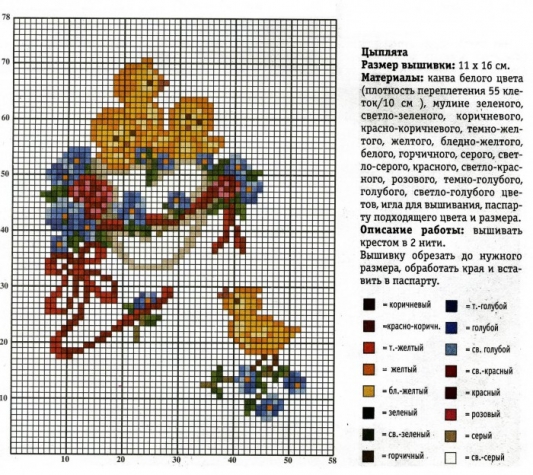 Пасхальная подборка схем для вышивки. (3)