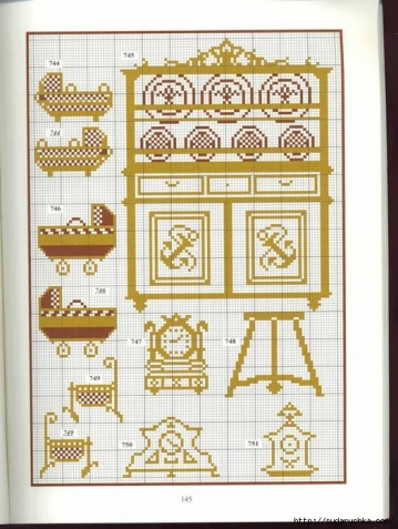 Схемы вышивки крестом монохром (ч.2)