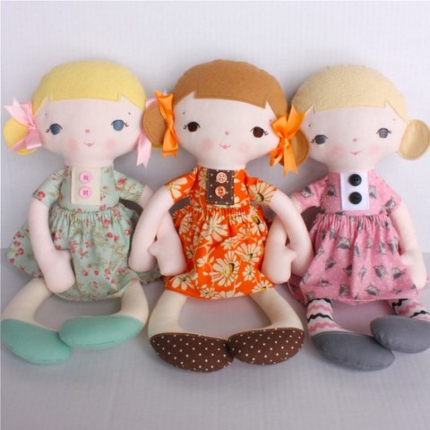 Текстильная кукла. Raggedy Ann и её вариации Rag Doll выкройки (из интернета)