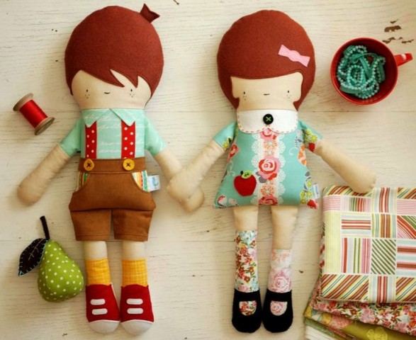 Текстильная кукла. Raggedy Ann и её вариации Rag Doll выкройки (из интернета)