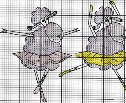 Схемы вышивки крестом миниатюры (из интернета)