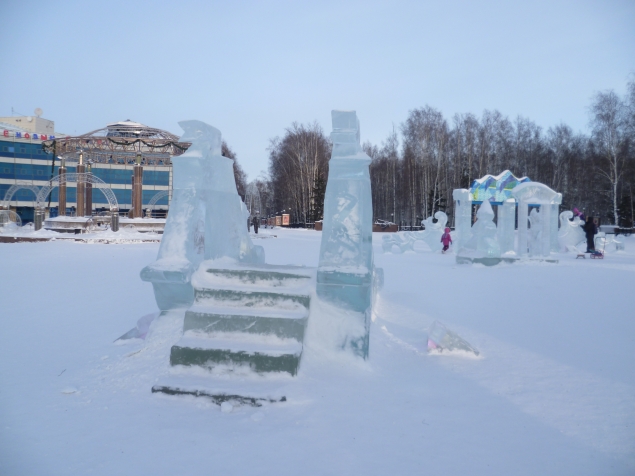 Наш любимый город в ледовых фигурах