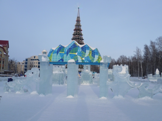 Наш любимый город в ледовых фигурах