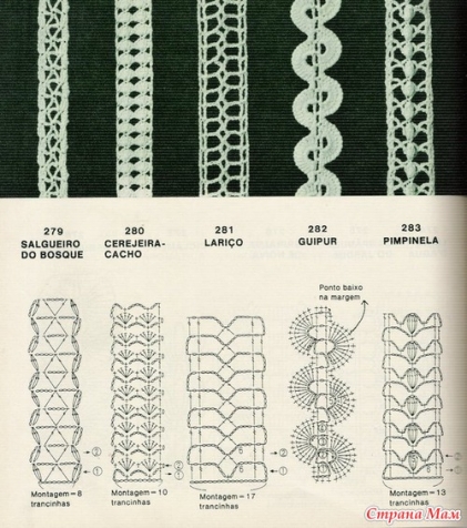 Ирландское кружево (из интернета) часть 6+фото и схемы