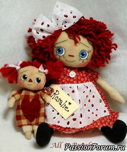 Такая разная кукла Raggedy Ann. С сайта QYTOY