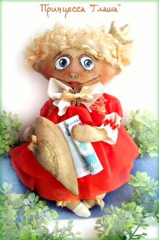 Принцесса "Глаша" - текстильная куколка