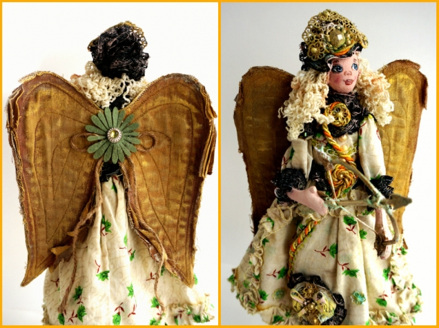 Текстильная интерьерная куколка "Ангел-хранитель"