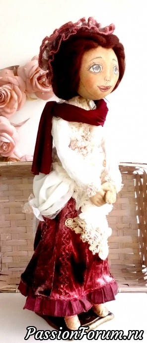 Милена. Текстильная интерьерная куколка