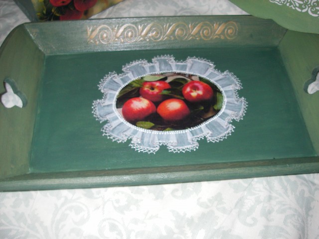 Комплект на кухню "Яблочный рай"