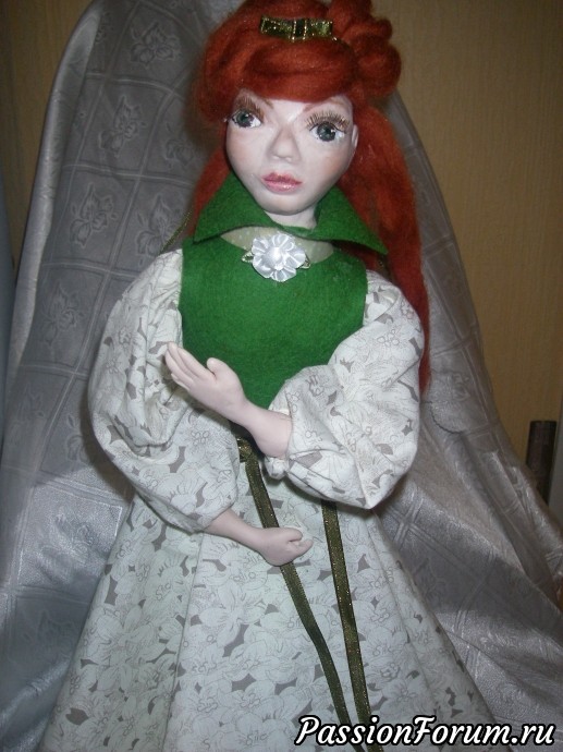 Моя первая куколка из пластики "Дженни"