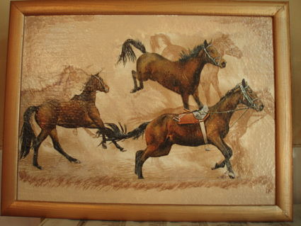 Картина "Три лошади"