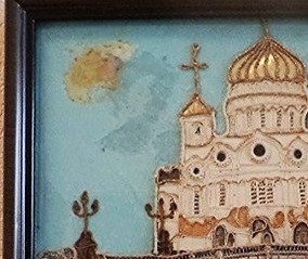 &quot;Храм Христа Спасителя&quot; в технике гильоширования
