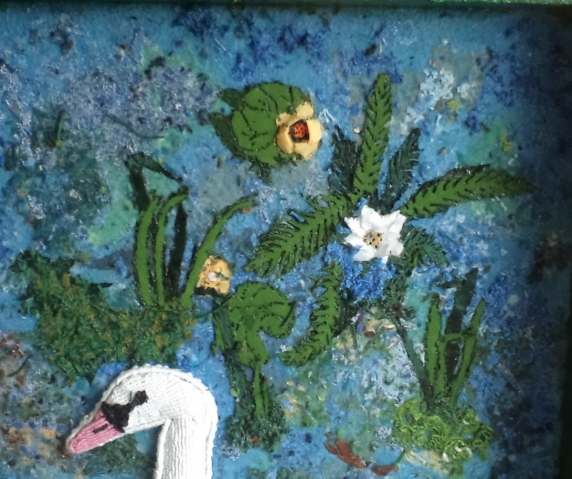 макраме-панно " Мы с Тамарой ходим парой"