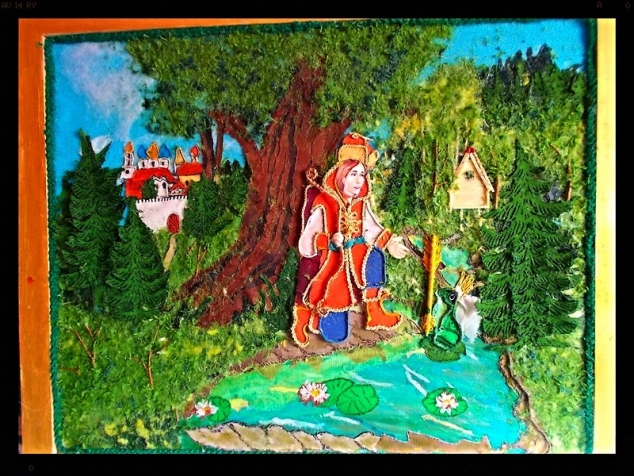 панно " Иван -царевич и царевна -лягушка"