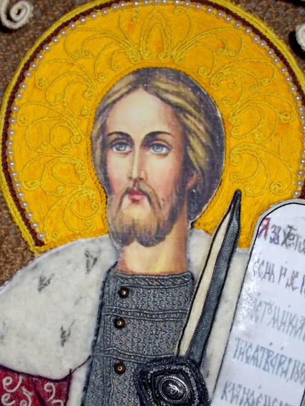 Макраме-икона &quot;Александр Невский&quot;