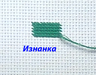 И еще раз о косом гобеленовом стежке и полукресте (МК от самоучки)