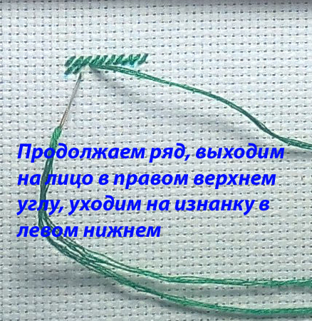 И еще раз о косом гобеленовом стежке и полукресте (МК от самоучки)