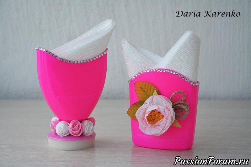 DIY Салфетница из пластиковых бутылок. Мастер класс