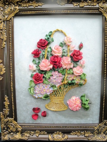 Корзина с розами