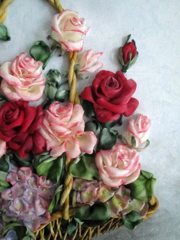 Корзина с розами