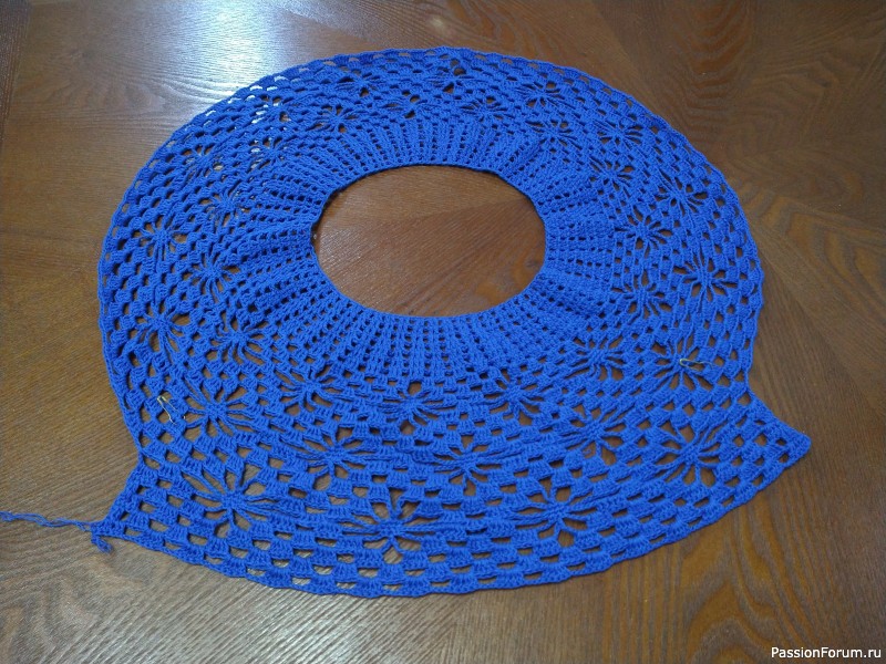 Ажурная блузка с узором "Паучки".