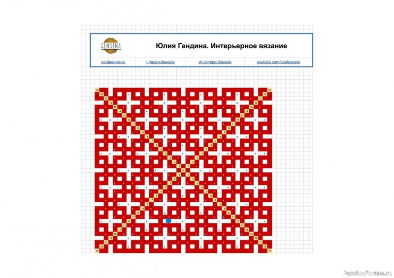 Плед. Мозаичное вязание крючком.