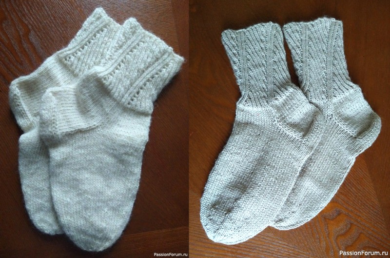 Носки с необычной резинкой. Повтор.