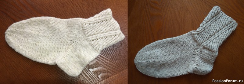 Носки с необычной резинкой. Повтор.