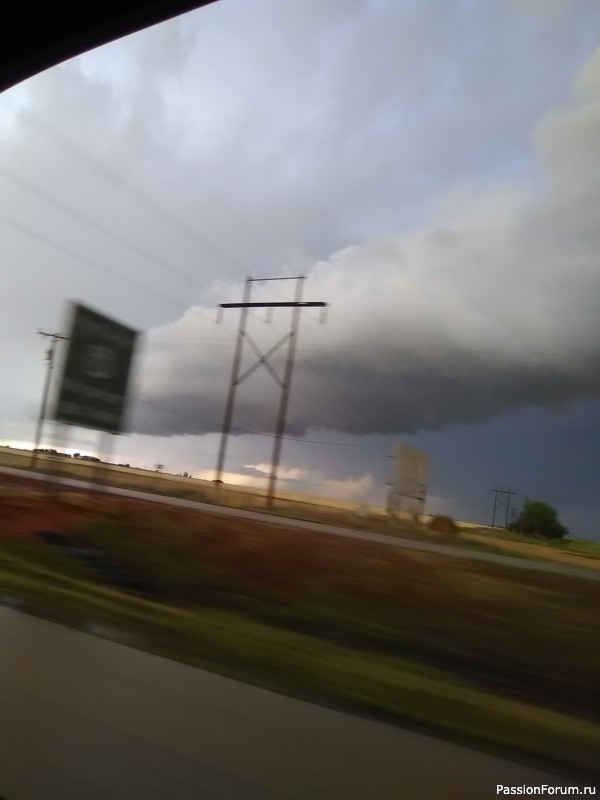 Cross tornado in Oklahoma