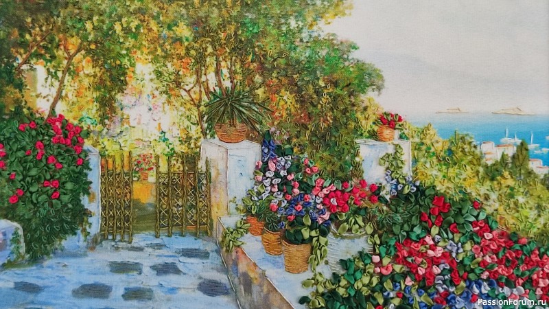 Цветы над морем