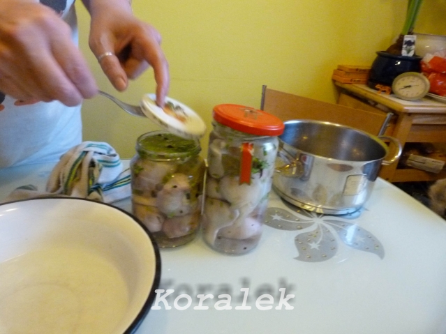 Накрываем "кипячёными" крышками... Накрываем "кипячёными" крышками...