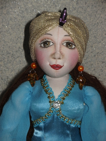 Авторская текстильная кукла ручной работы Шамаханская Царица.