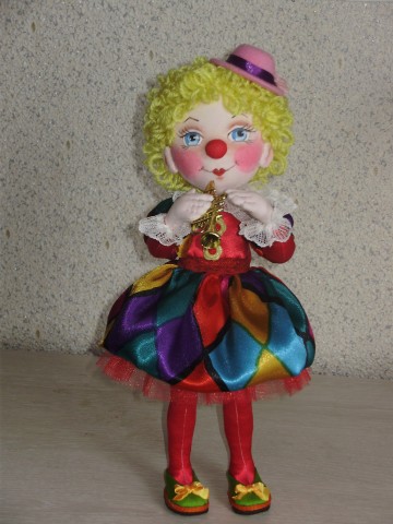 Авторская коллекционная кукла,ручной работы.Клоун девочка, Наташка.