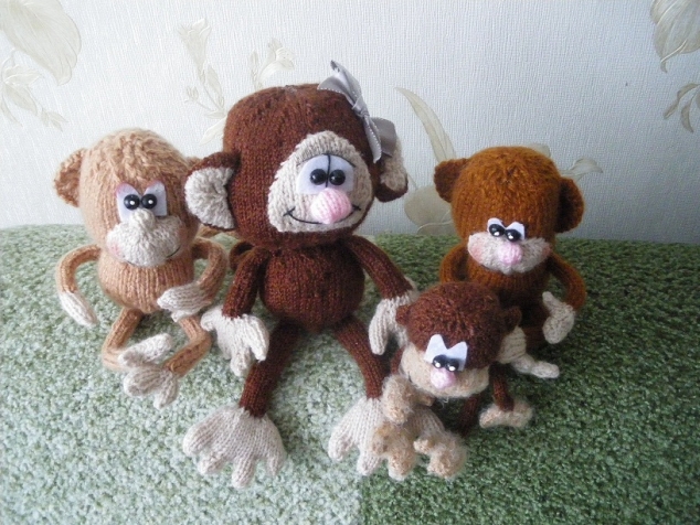семья обезьянок