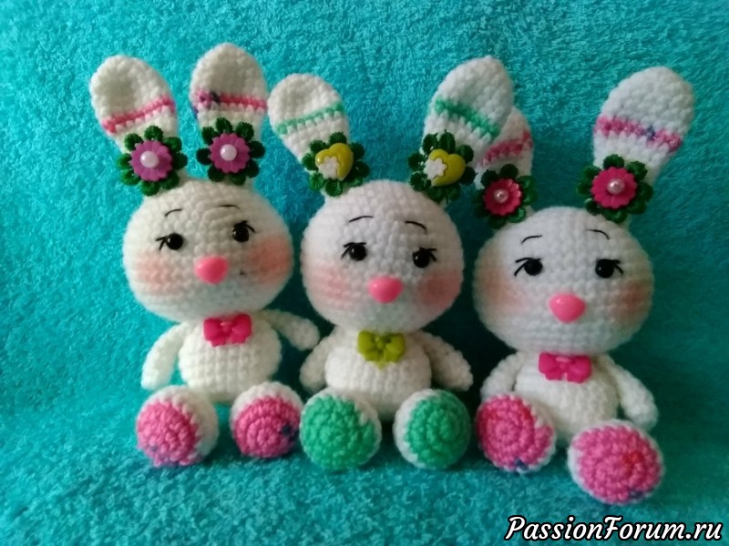 Зайчики разные - схема одна !