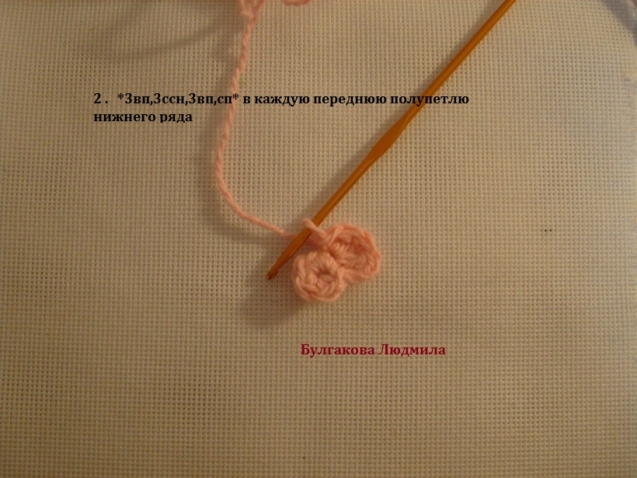 Четвёртый этап вязания грелки на чайник.