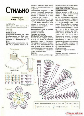 Манишки крючком.