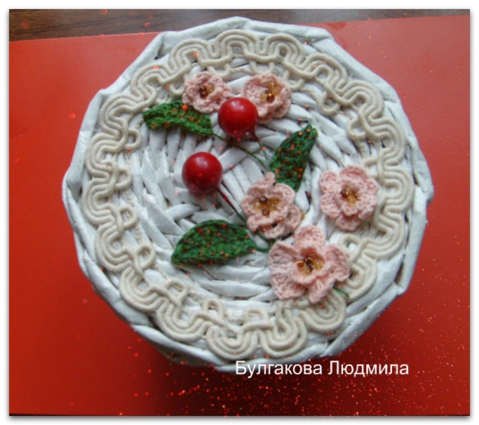 Моя плетёная шкатулка &quot;Вишенка&quot;