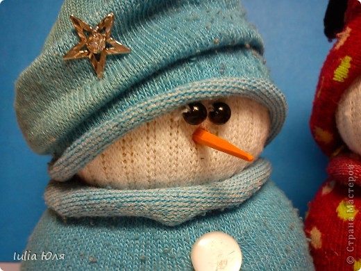 Снеговичок из носочков очень симпатичный (из инета) + МК