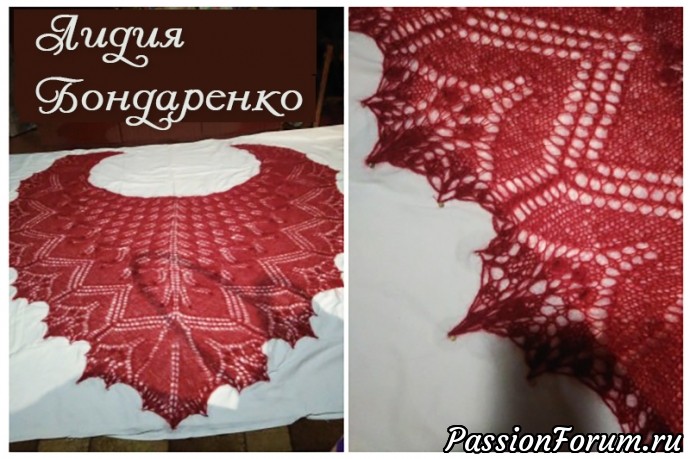 Парад шалей. Эолова шаль / aeolian shawl, дизайнер Elizabeth Freeman.