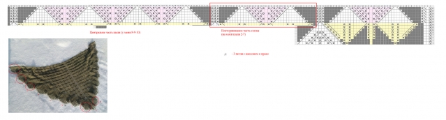 2 схемки к шалям Филигрань и Харуни