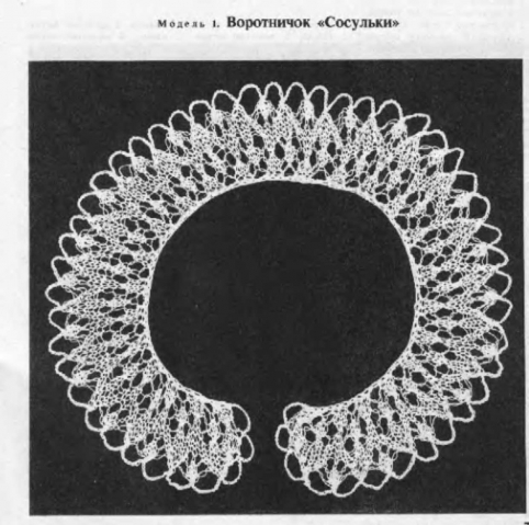 Вязаные воротники крючком