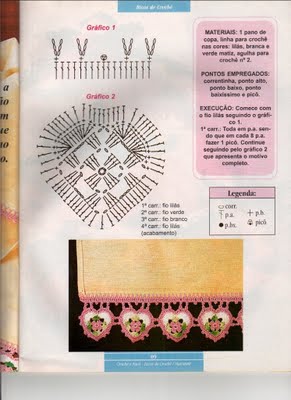 Кайма крючком-3. Схемы.